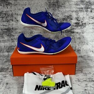 NIB No Lid Nike Zoom Rival Multi‎ Track Spikes Blue White Men's 14 DC8749 401
